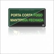 S30 - PORTA CORTA-FOGO MANTENHA FECHADA - FOTOLUMINESCENTE - ANTI-CHAMAS - ABNT 13434