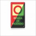 E3 - BOMBA DE INCÊNDIO RETANGULAR - FOTOLUMINESCENTE - ANTI-CHAMAS - ABNT 13434