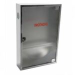 Abrigo de Inox com Vidro Jateado