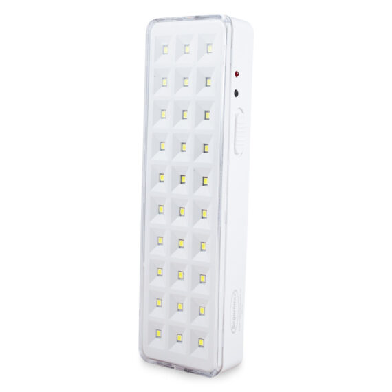 Iluminação Emergência autônoma 30 Leds Lítio Slim