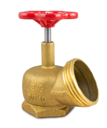 Válvula angular para hidrante (registro globo) Latão
